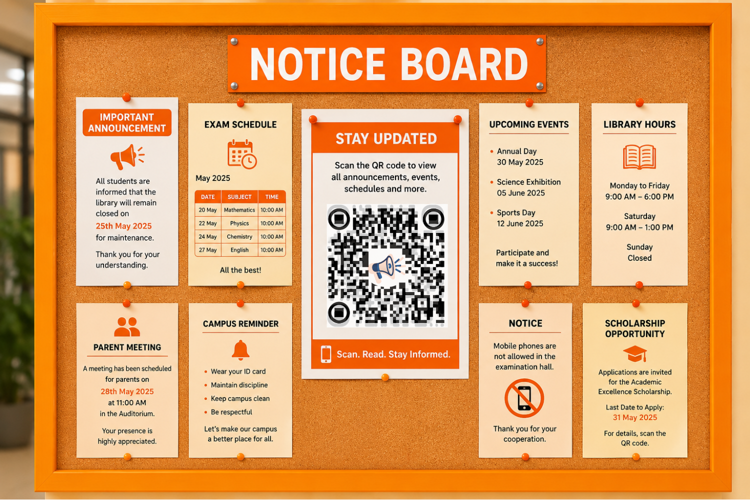 QR Notice Board: A Smarter Way to Share Announcements and Updates