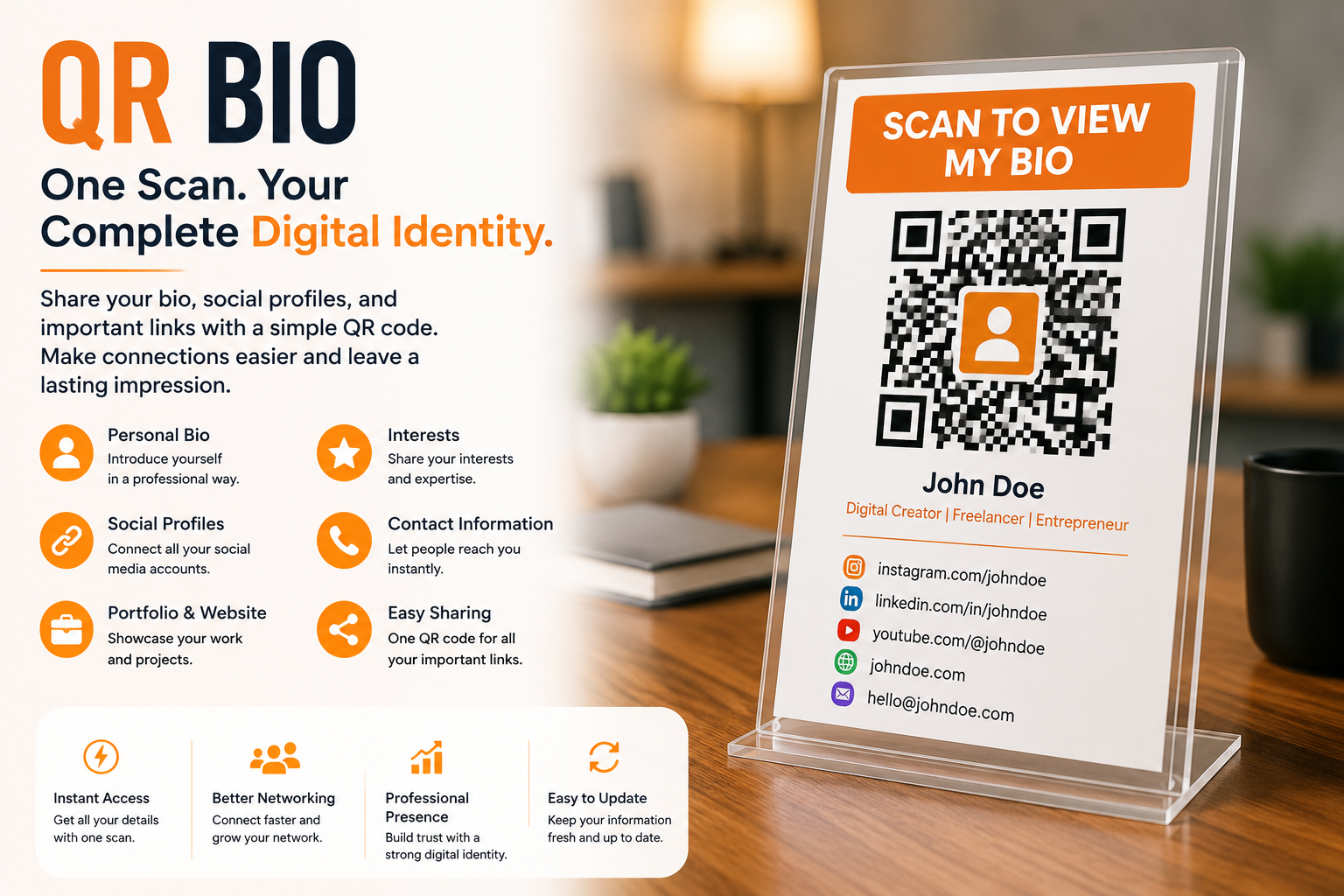 QR Bio: The Smart Way to Share Your Digital Identity with a Single Scan