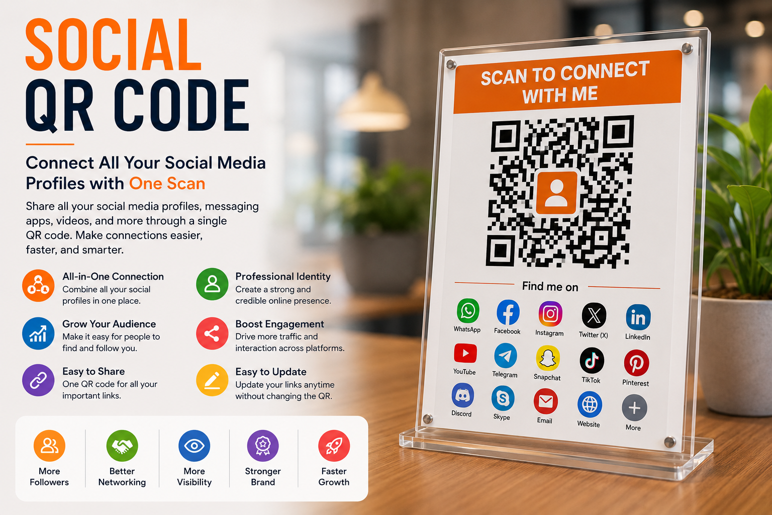 Social QR Codes: The Smart Way to Connect All Your Social Media Profiles with One Scan