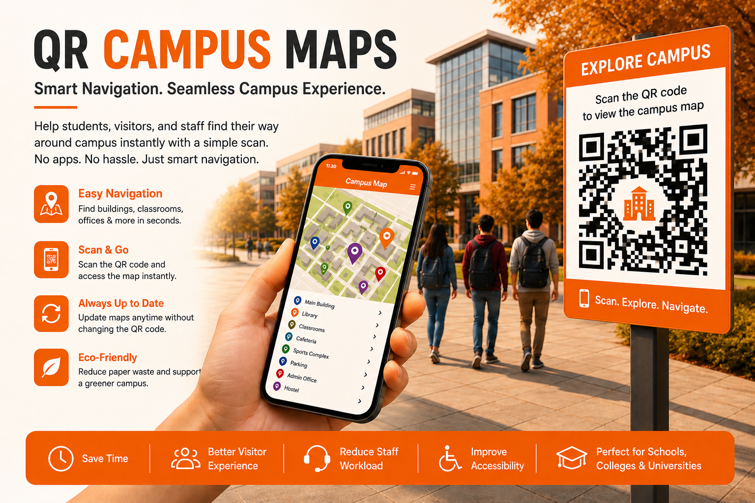 QR Campus Maps: Making Campus Navigation Simple for Students, Visitors, and Staff
